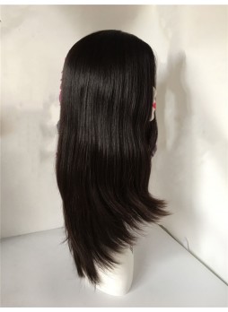 Jewish wig big layer silk base european virgin hair 16inches all the hair length same 